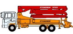 Ремонт автобетононасоса Kyungwon KW 5Z32X (KOD185AHP)