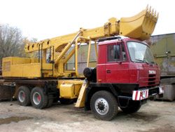 Ремонт экскаватора-планировщика Tisovec UDS-114 на шасси Tatra T815
