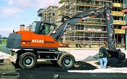 Запчасти для колесного экскаватора Atlas 160 W