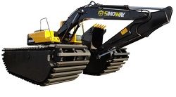 Ремонт экскаватора-амфибии Sinoway SWEA220
