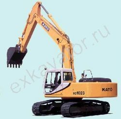 Запчасти для гусеничного экскаватора KATO HD 1023 II-LC