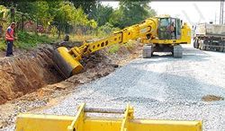 Ремонт экскаватора-планировщика TML 400 Bau