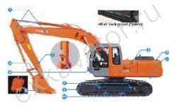 Запчасти для гусеничного экскаватора Hitachi ZX210H