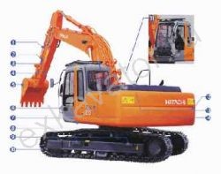 Запчасти для гусеничного экскаватора Hitachi ZX210LCK