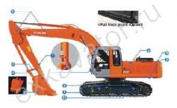 Запчасти для гусеничного экскаватора Hitachi ZX240LCH