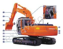 Запчасти для гусеничного экскаватора Hitachi ZX240LCK