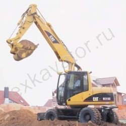 Ремонт колесного экскаватора Caterpiller M312