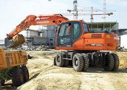 Ремонт колесного экскаватора Doosan DX140W