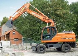 Ремонт колесного экскаватора Doosan DX210W