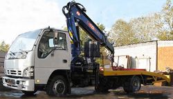 Ремонт эвакуатора Isuzu NPR-75LL (лом. платф. и КМУ)