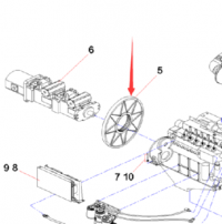 SANY A810103030023 Соединительная пластина маховика