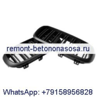 Глянцевая черная передняя решетка с двумя планками 51712334708 51712334710 для BMW F15 F16 X5 X6 2014-2018