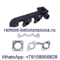 Выпускной коллектор 7008378 с прокладками 6666781 6685878 для двигателя Kubota V2203 V2403 Bobcat Loader 751 753 763 773 7753 S130 S150 S160 S175 S185