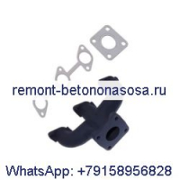 Выпускной коллектор 6680285 с прокладкой 6672441 6575580 для двигателя Kubota D1105 мини-погрузчика Bobcat 553