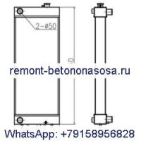 Для экскаватора Case CX240 CX240LR Резервуар для воды Core ASS#039;Y LN00065