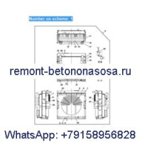 Для экскаватора Case CX700 CX700B Резервуар для воды Core ASS'Y LN001520 LN001640