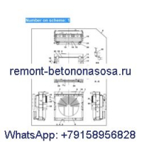 Для экскаватора Case CX800 CX800B Резервуар для воды Core ASS'Y LN001620 LN002530