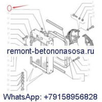 Радиатор охлаждающей воды 76053580 для гусеничного бульдозера CASE 1650K