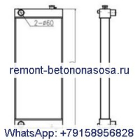 Сердечник водяного радиатора LN002080 LN002730 для гусеничного экскаватора CASE CX360B