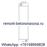 Сердечник водяного радиатора для гусеничного экскаватора CASE CX145C