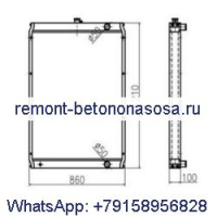 Сердечник радиатора в сборе 2040983 для Caterpillar CAT E330C