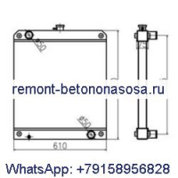 Радиатор резервуара для воды для экскаватора Caterpillar CAT E306D