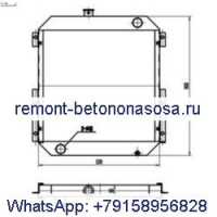 Радиатор резервуара для воды для экскаватора Caterpillar CAT E307