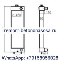 Радиатор резервуара для воды 3263865 для экскаватора Caterpillar CAT E312D Old