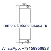 Радиатор резервуара для воды 3786178 для экскаватора Caterpillar CAT E312D