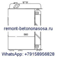Сердечник водяного радиатора для гусеничного погрузчика Caterpillar CAT 955L