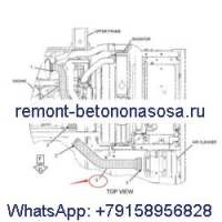 Воздушный шланг 255-3024 для двигателя Caterpillar CAT E320D 320D 320DL экскаватора 3066