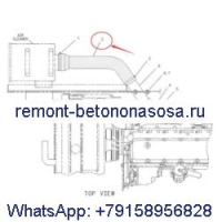 Воздушный шланг 118-9892 для двигателя Caterpillar CAT 320B 320BL 320BLN 320BN 320BS 3116