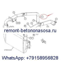 Шланг охлаждения 369-2259 для двигателя Caterpillar CAT 320D2 320D экскаватора C7.1 C6.6