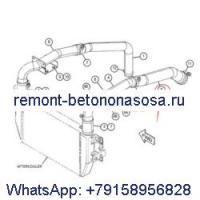 Шланг охлаждения 394-2229 для двигателя Caterpillar CAT E320D2 320D2 Экскаватор C7.1