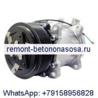 Компрессор кондиционера Sanden SD7H15 232-9282 для Caterpillar CAT