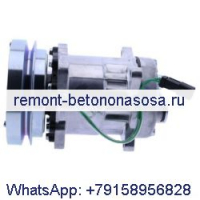 Компрессор кондиционера Sanden SD7H15 318-4258 для колесного экскаватора Caterpillar CAT M313D M315D M315D2 M316D M317D2 M318D M320D2 M322D