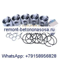 Комплект поршней, 6 шт. 04258283 для двигателя Deutz BF6M2012 BF6M2012C