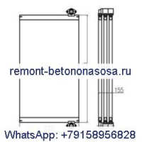 Для экскаватора Doosan DX520 охладитель гидравлического масла