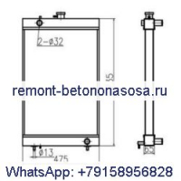 Для экскаватора Doosan DX80 Радиатор резервуара для воды ASS'Y 440211-00032