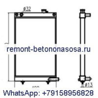 Для экскаватора Doosan DX80GOLD Радиатор резервуара для воды в сборе Y