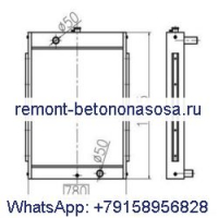 Для экскаватора Doosan DH210W-7 Радиатор резервуара для воды в сборе Y