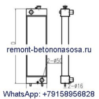 Для экскаватора Doosan DX140 Радиатор резервуара для воды ASS#039;Y