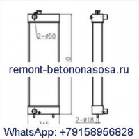 Для экскаватора Doosan DX190W Радиатор резервуара для воды ASS#039;Y
