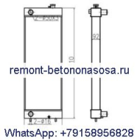 Для экскаватора Doosan DX260LC Радиатор резервуара для воды ASS#039;Y