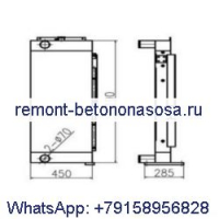 Для экскаватора Doosan DH350 DH370-9 Радиатор резервуара для воды ASS#039;Y