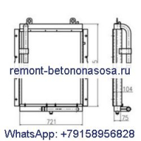 Масляный радиатор 13B82000 для экскаватора Doosan S210W-V S170W-V S180W-V S225NLC-V