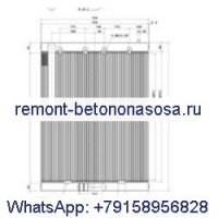 Масляный радиатор 2202-9061A-02 для экскаватора Doosan S220LC-V S225LL S220LC-6