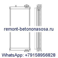 Масляный радиатор для экскаватора Doosan DX260LC