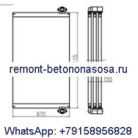 Масляный радиатор K9001935 для экскаватора Doosan DH500-7 DX420 DX480LC DX520