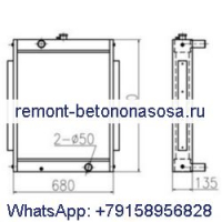 Радиатор резервуара для воды 2202-9064A-01 для экскаватора Doosan S130W-V S130LC-V S140LC-V S150LC-V S155LC-V